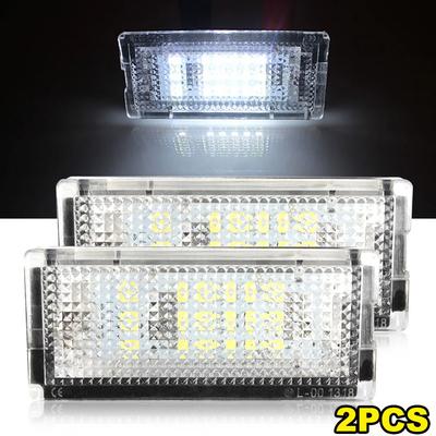1/2Pcs Auto Tail Light Led License Plate Light Led Canbus White LED Bulbs for BMW 3-series E46 1998-2005 3 4 5 Car Accessories