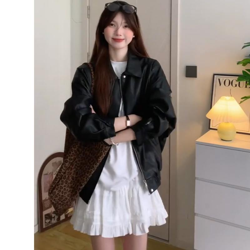 Weißer Kuchenrock für Damen im Frühling und Sommer Neuer hochtaillierter schlanker A-Linien-Rock Rock im Ballettstil Flauschiger Rock