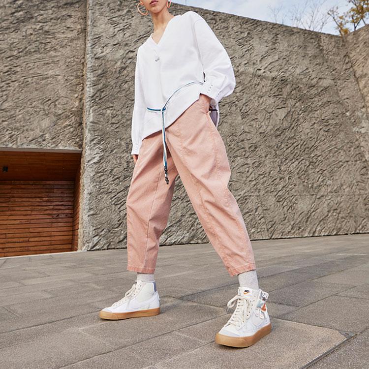 Nike Dri-Fit Tech Pack Solid High-Waisted Woven Casual Pants Women Pants Pink DM6171-215