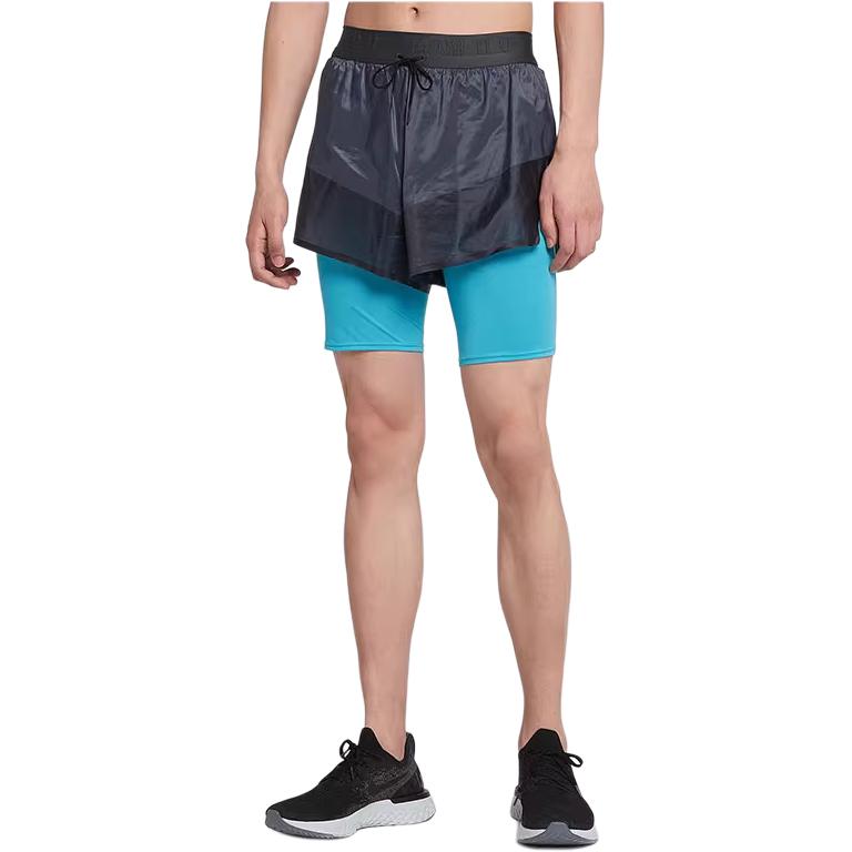 Nike Lace-Up Three-Quarter Fake Two-Piece Sports Shorts Men shorts AQ6444-060 S