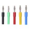 Set of 5 Banana Plug 4mm Male To 2mm High Maximum for Measuring and Electronics Projects Adapters Female, J.20012, Brass, Conductivity, 10A,