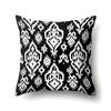 Polyester Pillowcase Black and White Printed Pillowcase Waist Cushion Cover Geometric Cushion Head Cushion Cover