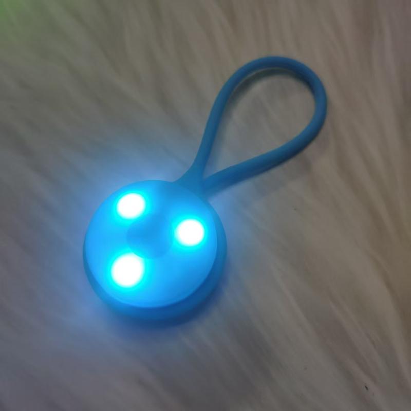 1Pcs Silicone Led Night Outdoor Backpack Lights Running Warning Light Camping Riding Wind Rope Light Travel Equipment Tool