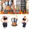 Women Sweat Vest Workout Top Fitness Running Vest Zipper Sauna Shirt Silver Coated Sweatshirt Fat Burning Exercise Sport Apparel Plus Size Gym Vest