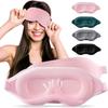 Máscara de Olhos para Dormir Máscara de Dormir Contornada 3D Bloqueio de Luz Venda Suave Zero Pressão nos Olhos Cobertura para Olhos Slaapmasker