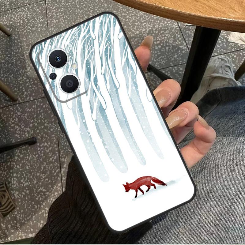 Winter Fox Foxes Case For OPPO Reno 8 7 6 5 4 Lite 2Z 4Z 5Z 8T 10 OPPO Find X5 X6 Pro X2 Lite X3 Neo Cover