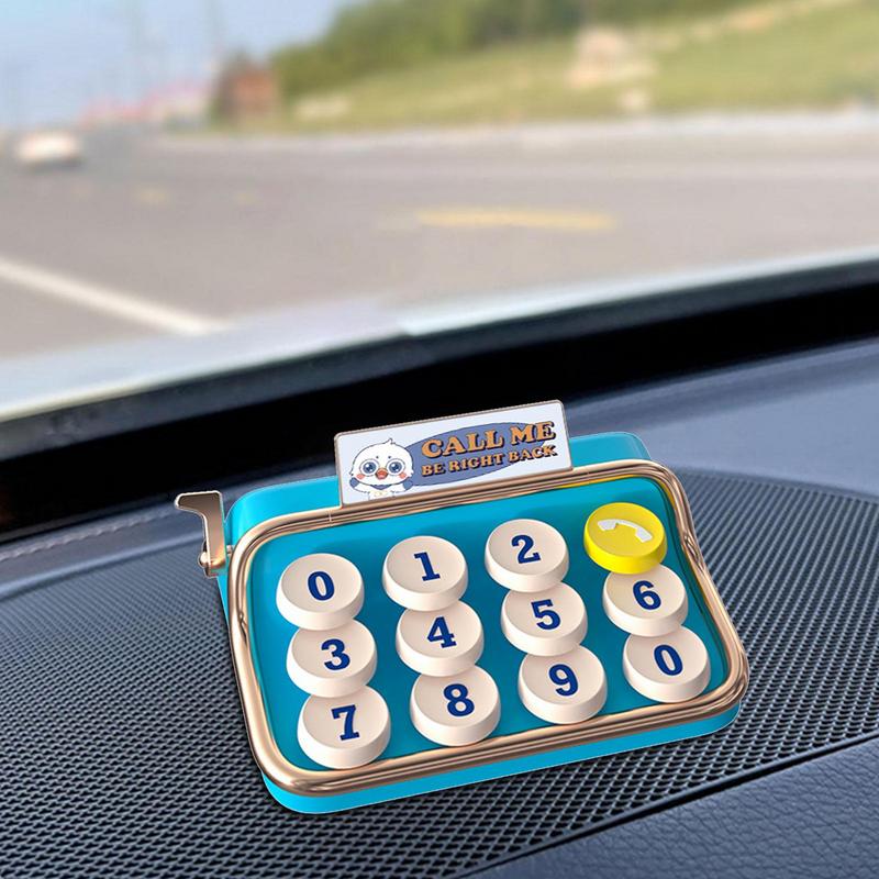 Temporary Parking Sign Retro Keyboard Design Sign Garage Parking Aid Auto Interior Decorations Car Stop Accessories Car Accessor