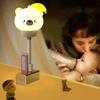 USB Night Light LED Cute Cartoon Bear rabit Night Lamp with Remote Control for Baby Kid Bedroom Decoration Bedside Lamp