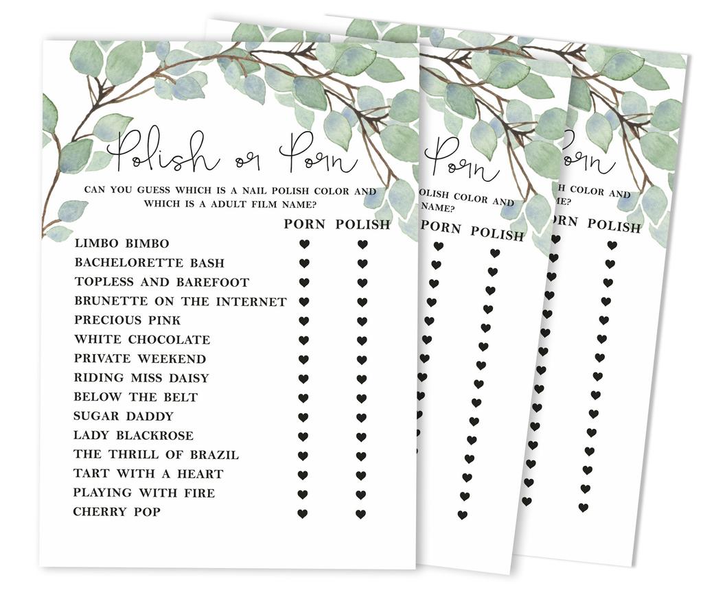 Inkdotpot Bridal Wedding Shower Bachelorette Party Bulk Blank Square Fill In Gift Ideas