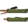 Kokuyo Portable Scissors Cutter 2way Hakoake Titanium Blade Khaki Hasa T420dg