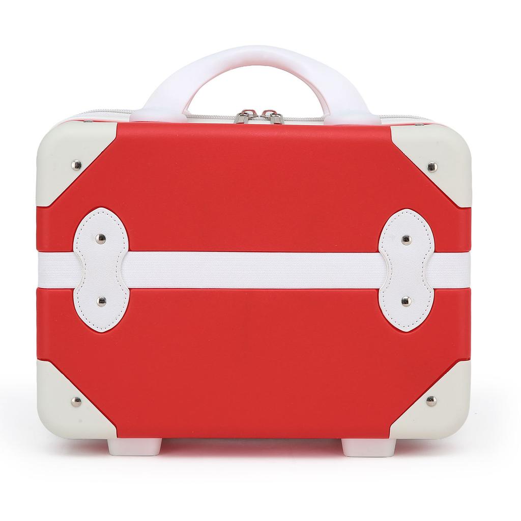 New Arrival Portable Makeup Storage Box with Large Capacity for Kids, 14-inch Travel Suitcase Storage Box Organizador