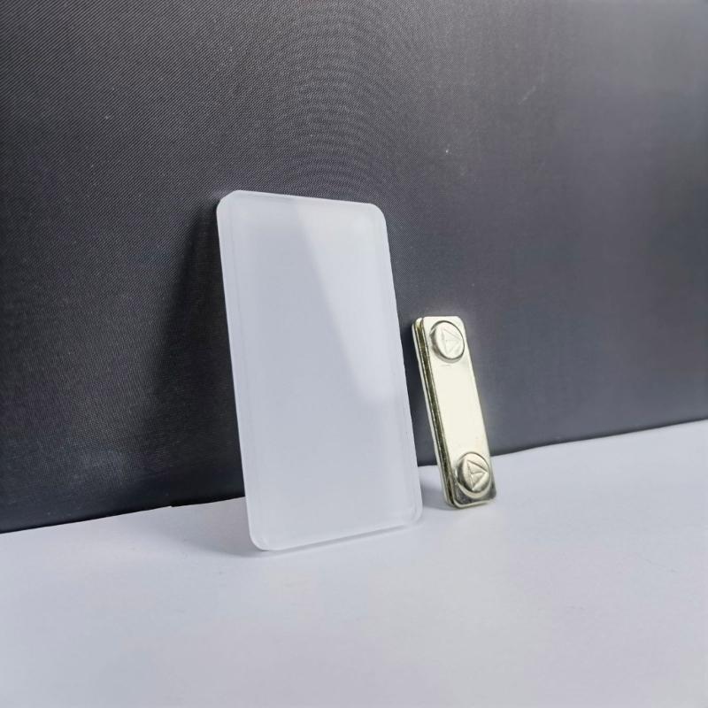 Fashionable Sturdy Acrylic Badge for Heat Transfer and Sublimation Techniques Personalize Designs Elegant Styles