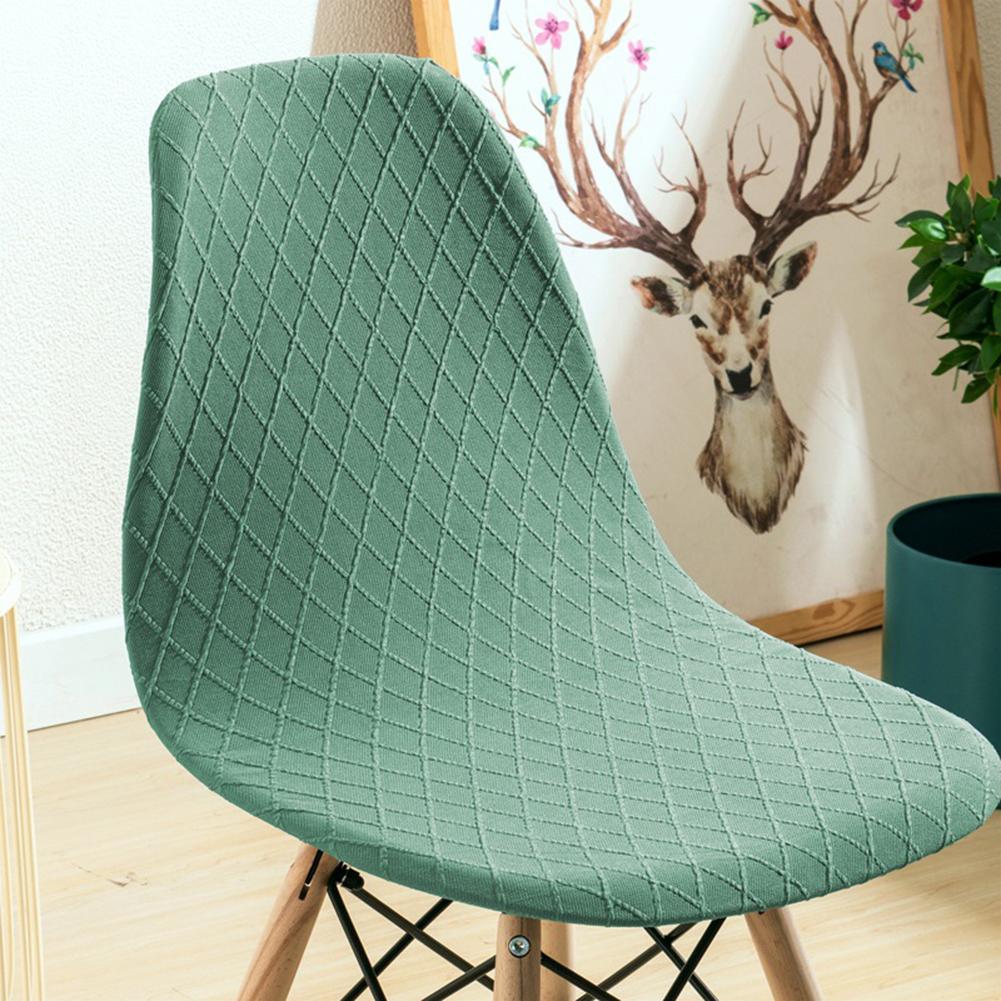 

Elastic Diamond Lattice Chair Covers In Stretch Removable Washable Armless Chair Shell 50cm Army Green#0