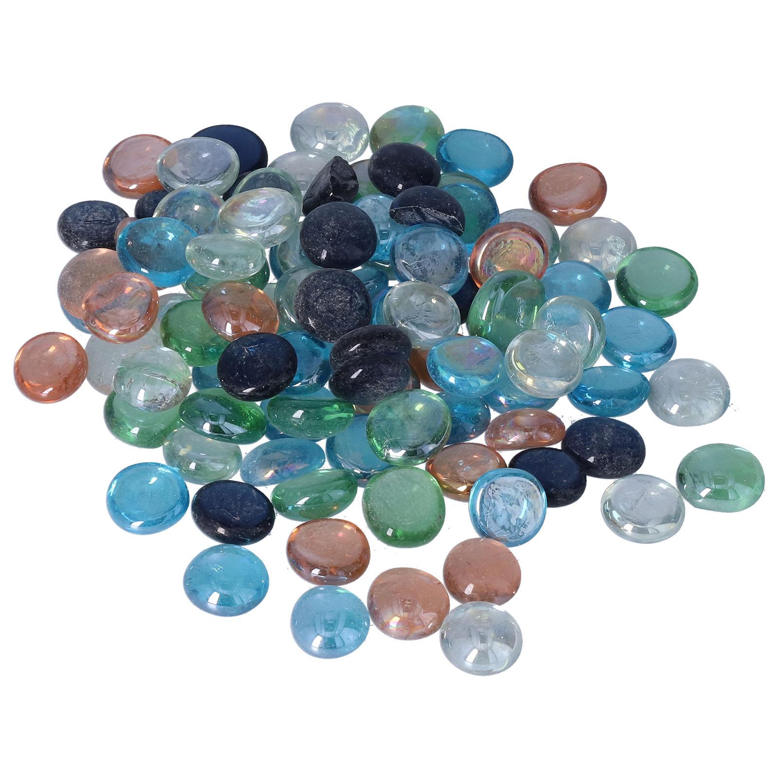 Landscaping Glass Stones Aquarium Landscaping Blue Glass Bead   Stone Fish   Decoration