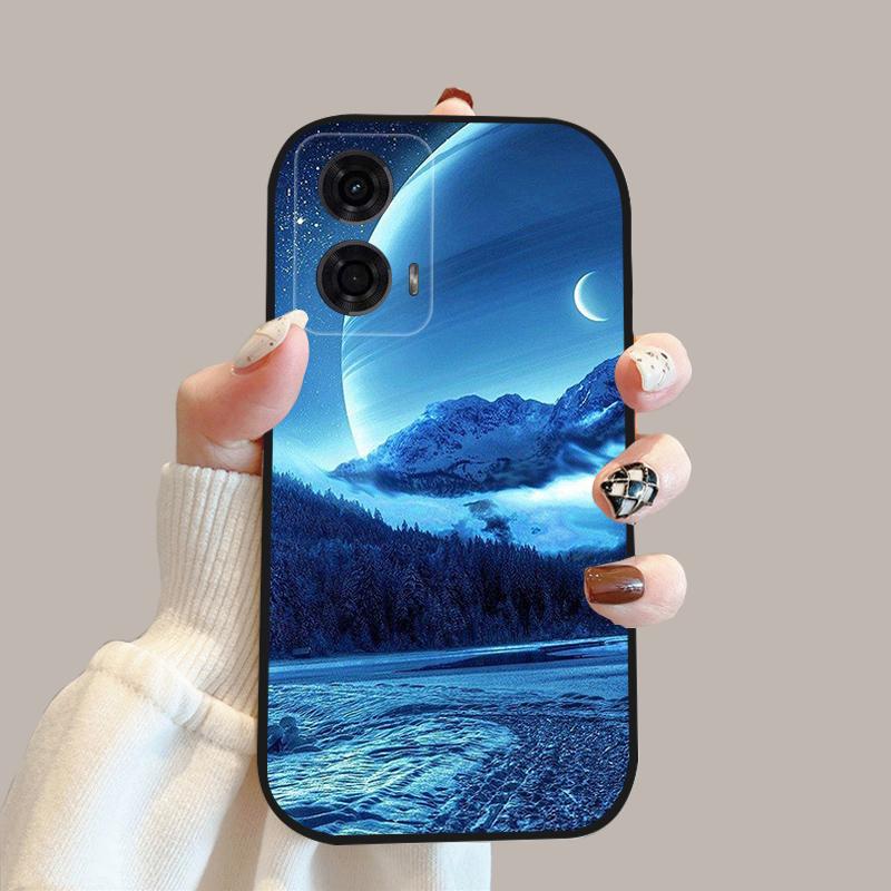 For Motorola Moto G24 Power 4G Case G 24 New Fashion Flower Silicone Soft Back Cover For Moto G04 G04s Phone Case MotoG04 Coque