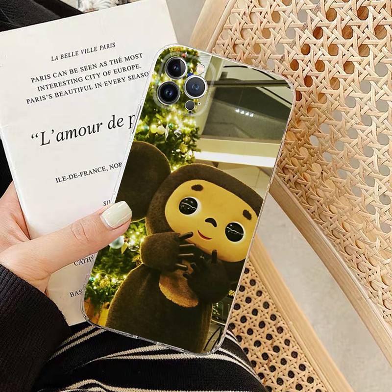 Cheburashka Handyhülle Silikon Weich für iphone 14 13 12 11 Pro Mini XS MAX 8 7 6 Plus X XS XR Hülle