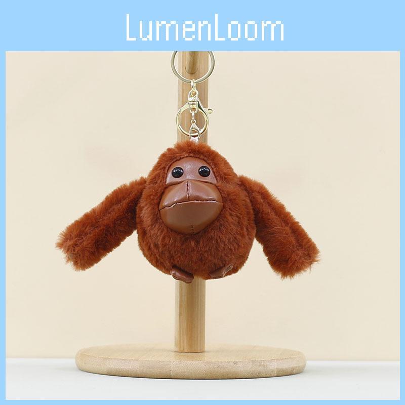 Adorable Monkey Plush Doll Hanging Decoration With Short Plush Material For Home Decor