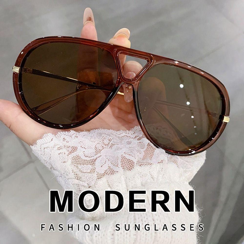 Shades Multicolor Lenses Eyewear Irregular UV400 Sun Glasses Large Frame Sunglasses  Cycling