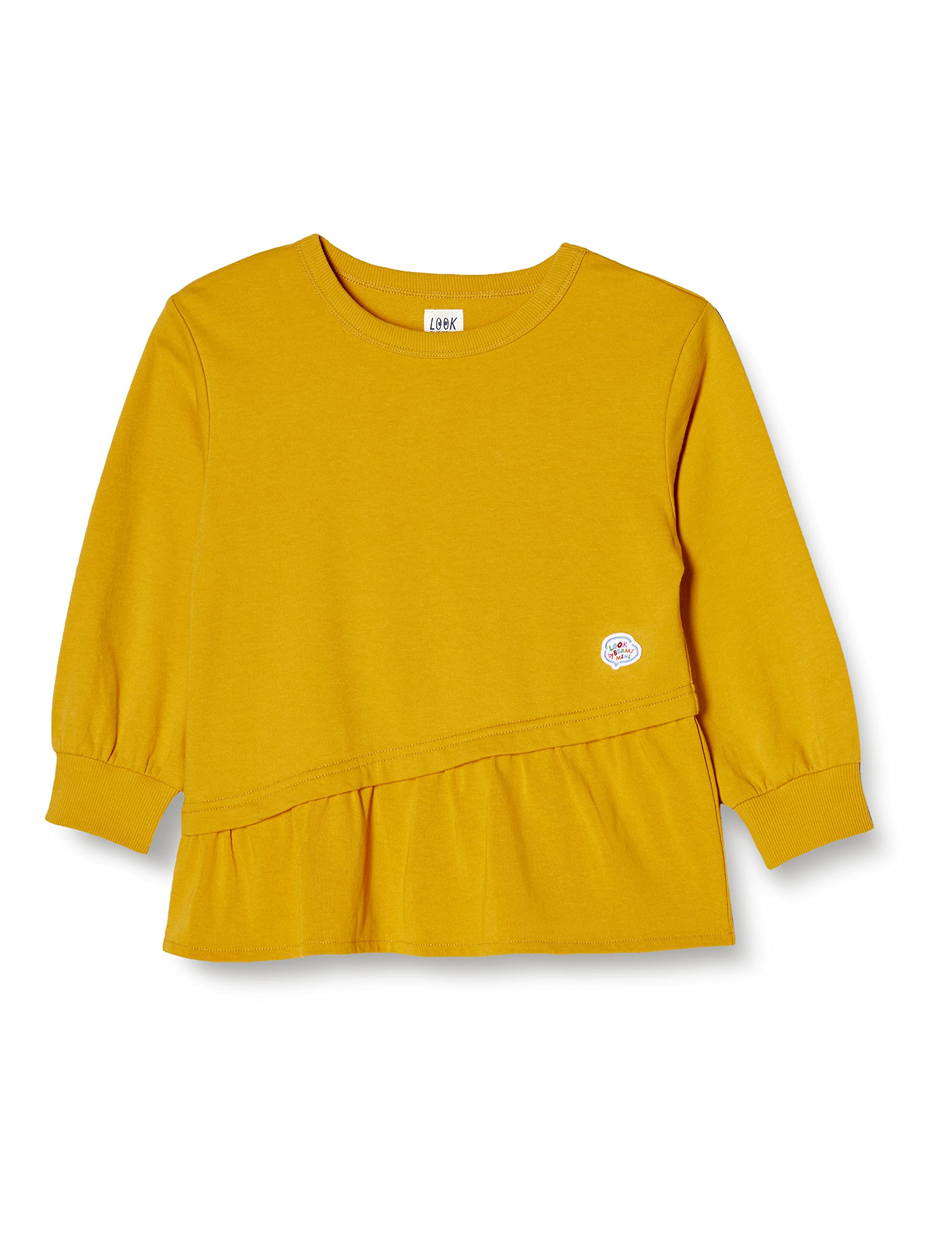 

от Beams Hem Switching Sweatshirt Girls Yellow 150 [Look Mini]