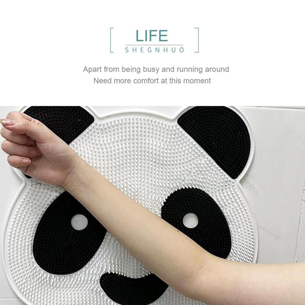 Silikon Panda Fußmassage Bad Anti-Rutsch-Matte Rückenmassage-Matte Peeling Bad Füße Entfernen Tote Haut Duschbodenmatte