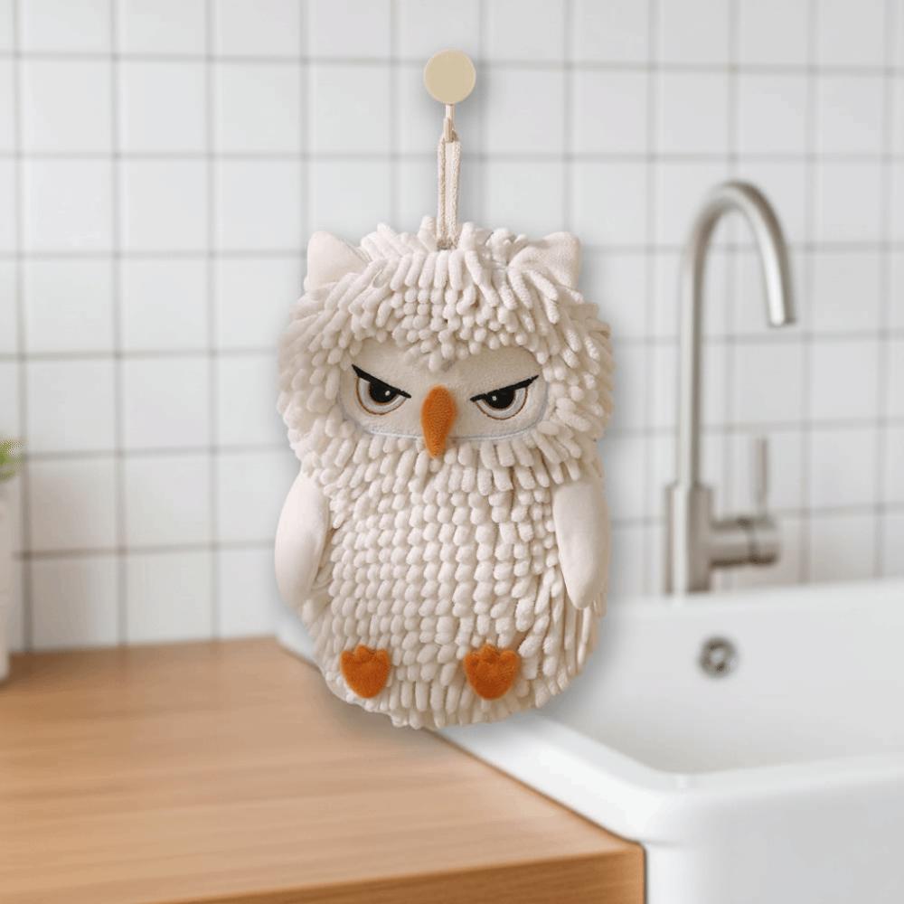 Cartoon Absorbent Hand Towel Soft Hanging Hand Towel Creative Animal Hand Towel  Restaurant