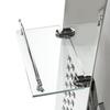 Rain Shower Panel with Hydromassage, Shelf, Column Set, Chrome