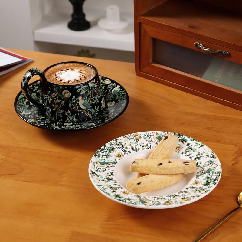 Hongyuetang Retro Keramik Kaffeetasse & Untertasse Set