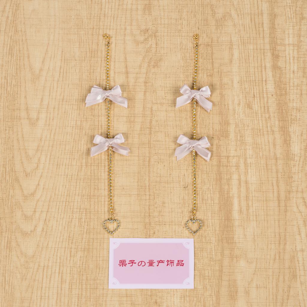 Tassel Bow Gem Lace Headband Girl Sweet Cute Japanese and Korean Lady Headbands for Women