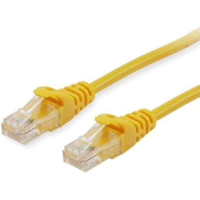 Câble patch Cat.6 S/FTP - EQUIP - 40 m - Jaune - Blindage EMI/RFI - Conforme RoHS