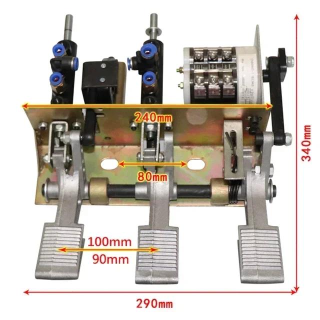 

Ножная педаль в сборе Машина для снятия шин Шасси Аксессуары Алюминиевая/стальная рама 3-ножная/4-педальная с переключателем