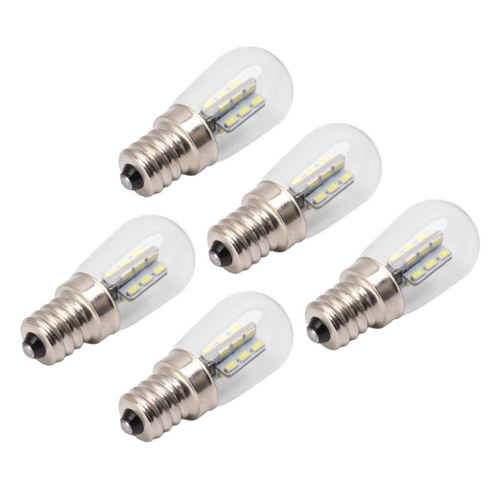 5 Pack E12 LED Bulbs 220V Fridge Lamp Bulbs High Brightness LED Night Light Bulbs Refrigerator