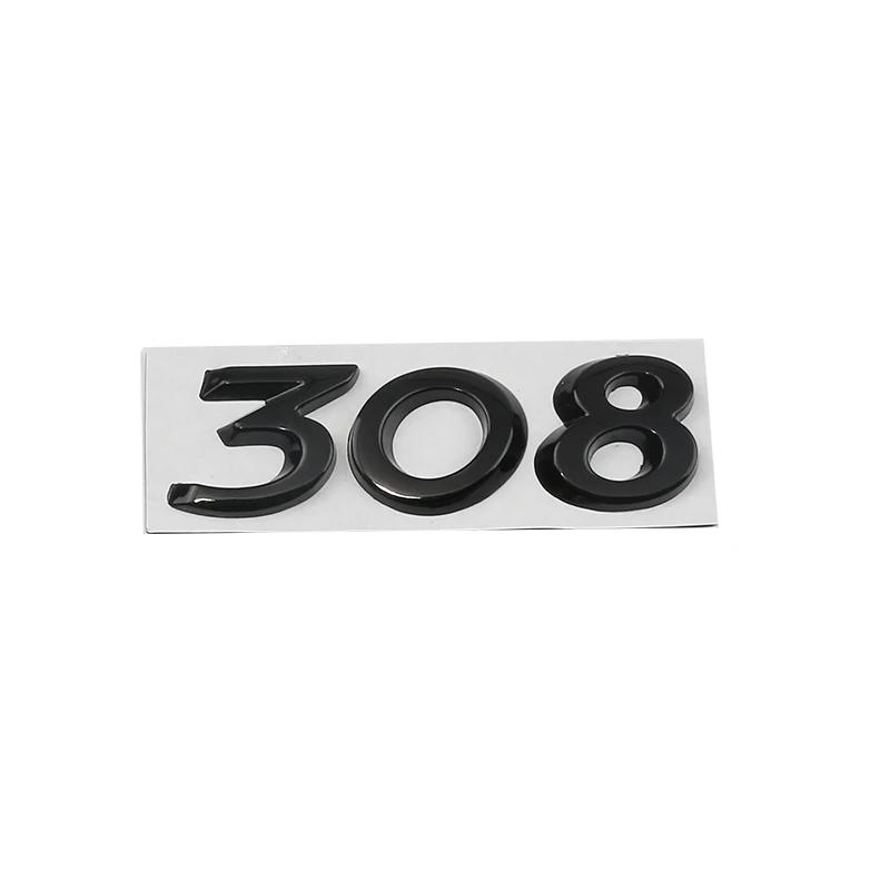 Auto Metall Hinterer Kofferraum Buchstaben Logo Abzeichen Emblem Aufkleber Für Peugeot 206 207 301 308 307 408 508 Dekoration Zubehör