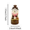 Cartoon Chocolate Bakery Series Resin Miniatures Home Accessories Kawaii Cupid Cat Figurines Japan Style for Valentine Gifts