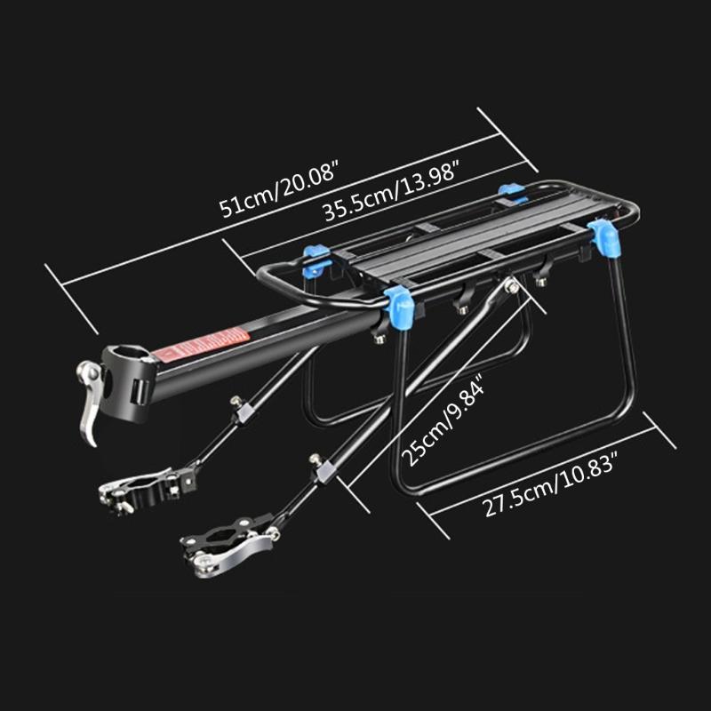 Cargo Rear Rack Shelf Cycling Seatpost Bag Holder Stand MTB Install Tools