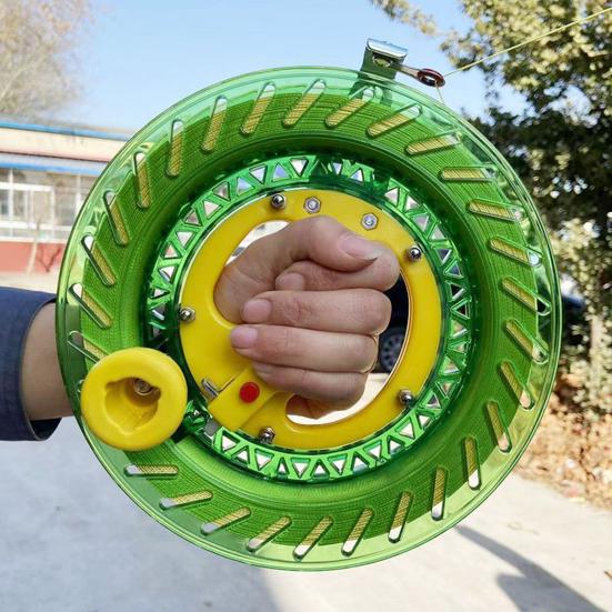 Kite Line Stable Mute Portable Safe Ergonomic Design Traction Kite Multicolor Kite Wire with Rolling Bead Faux Crystal Wheel Kite Accessories