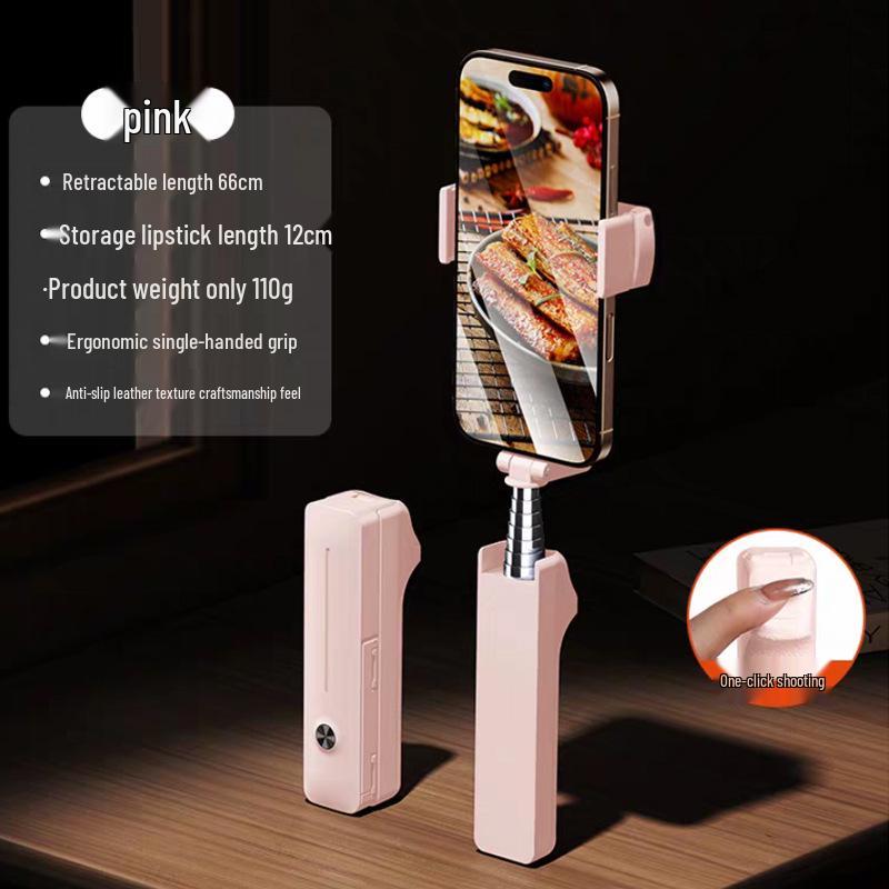 Tragbarer Mini-Selfie-Stick: Universeller Bluetooth-Handyhalter für Live-Streaming & Rotierende Fotos