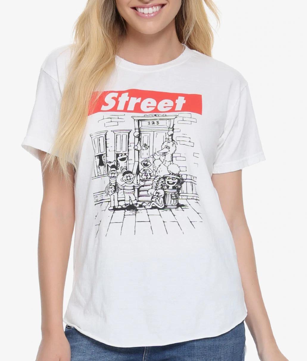 

Sesame Street STREET WEAR Girls Women s 100% Cotton T-shirt Mens Tees Top NEW Official & Licensed 2XL