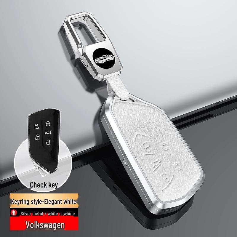Genuine Leather Key Cover for Volkswagen Golf 8 and Teramont