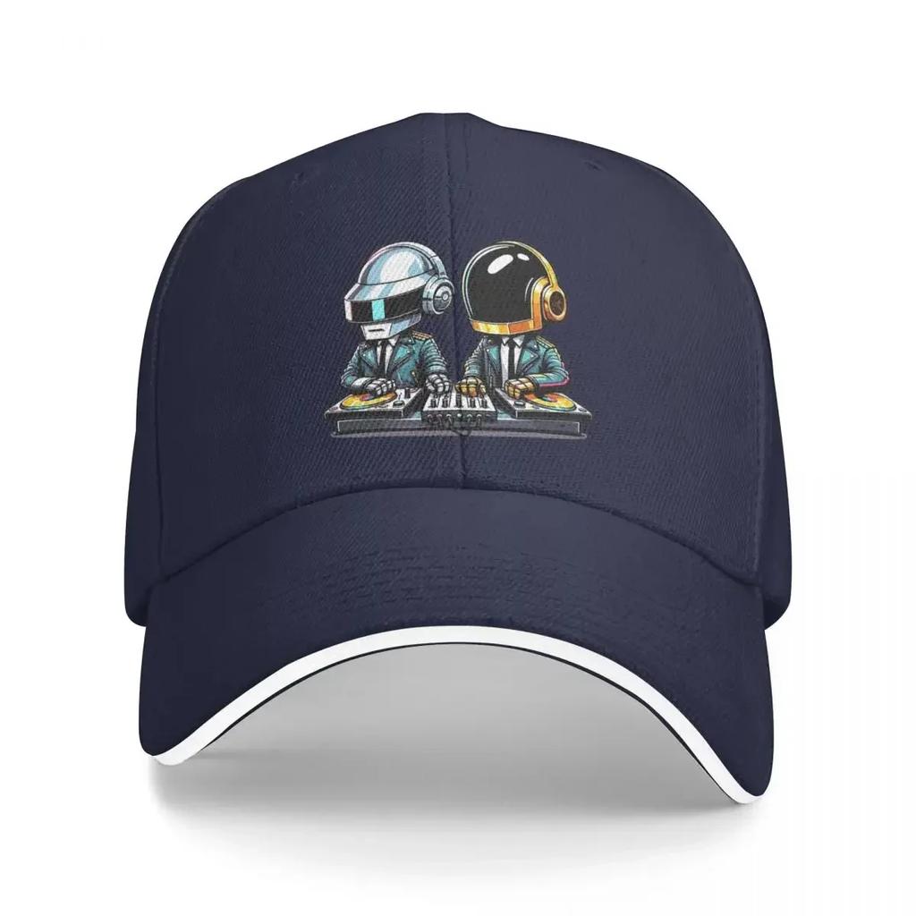 Daft Punk Hat Unisex HipHop Hats Sun Hat Golf Hats Breathable Snapback Caps Baseball Cap Summer