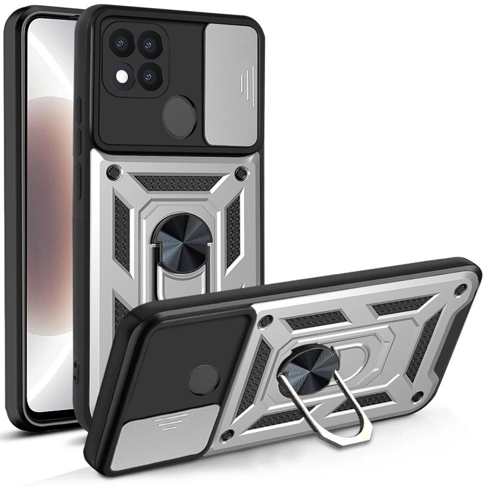 Pouzdro s výsuvným fotoaparátem, nárazuvzdorné brnění pro OPPO A5 A7 A8 A12 A15 4G, magnetický držák do auta, ochranný kroužek pro OPPO A16 A17 A31 A38