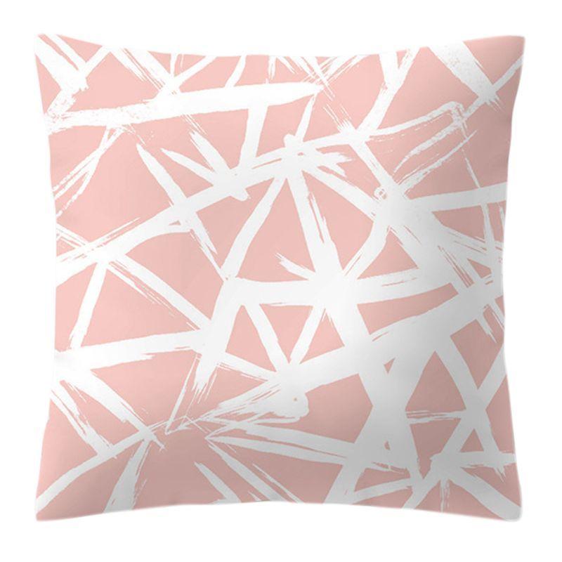 Elegant Rose Gold Geometric Pineapple Glitter Pillow Case For Chic And Trendy Living Spaces