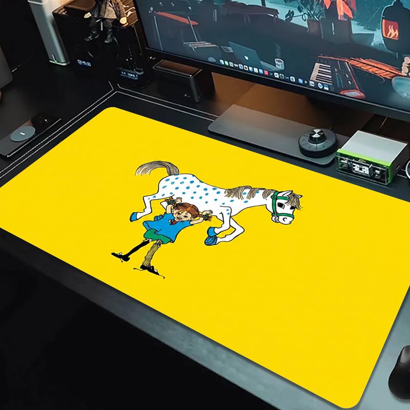 Pippi Longstocking Mouse Pad Large Gaming Table Cushion Non-slip Laptop Tablet Big Mousepad XXL Mat Mini PC Playmat With Lock edge_xia
