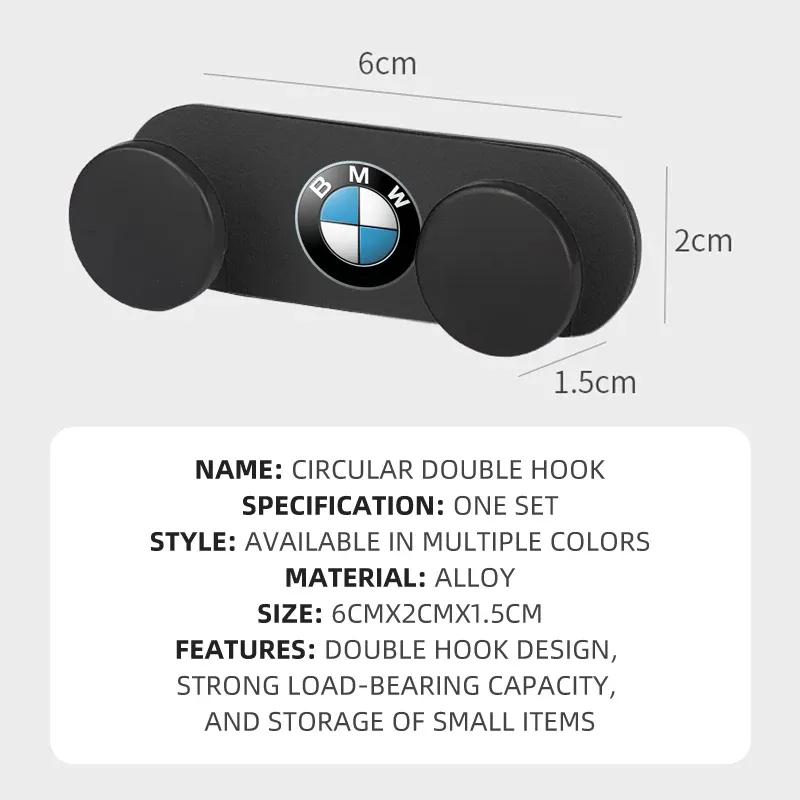 Auto Doppelhaken Organizer Legierungshaken Hängende Aufbewahrung für BMW E46 E39 E38 E90 E60 F10 F30 F35 F07 G20 G30 G18z3 z4 x3 x5 x6