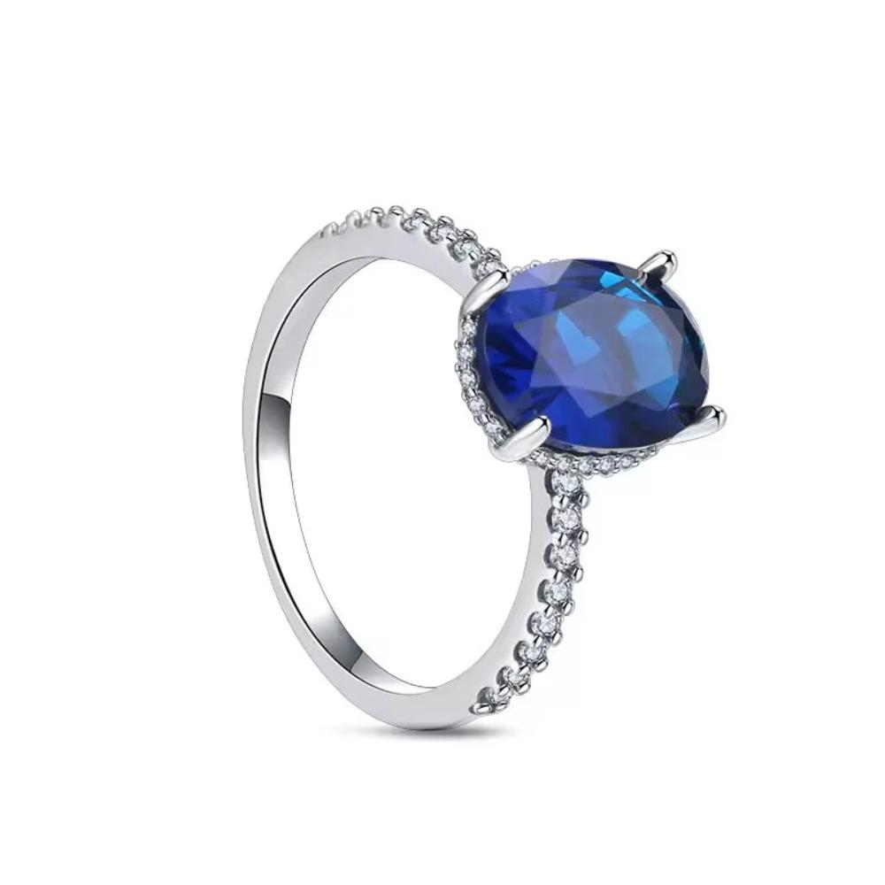 Boże Narodzenie Srebro 925 Korona Serce Kwiat Skrzydło Cyrkon Błyszczące Pierścionki Dla Kobiet Biżuteria Fine Jewelry ślub Rocznica Prezenty