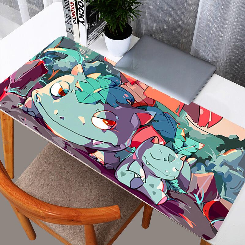 Kanto Pokemon Squad Large Mouse Pad Pikachu Charizard Bulbasaur Eevee Desk Mat