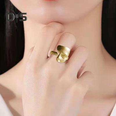 Verstellbarer Öffnungsring Retro Alien Masque Ring Silber Farbe Matt Knuckle Ring Adult Party Club Schmuck