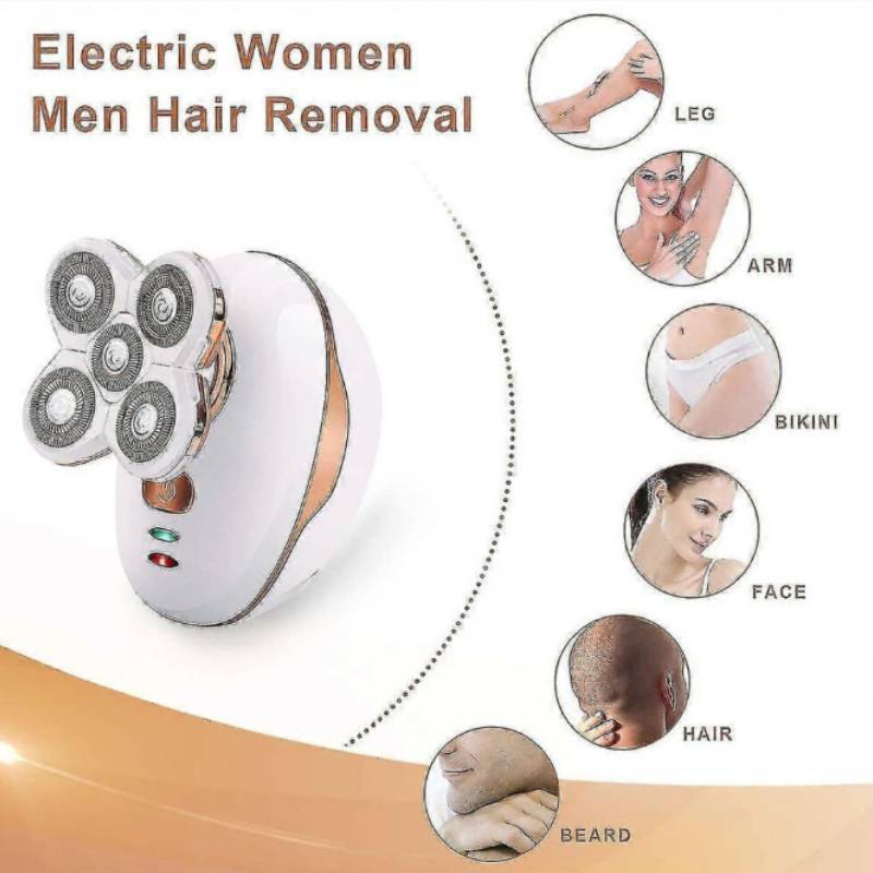 Electric Shaver Head Shaving Machine Waterproof Rechargeable Five Blade For Women