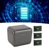 Sports Camera Battery Charger Hub 3 Channel with Storage Card Slot Type C Cable 3 Pack 2500mAh Repla