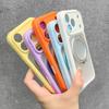 Candy Color 360° Rotating Bracket Magnetic Case for iPhone 17 16 Pro Max for Magsafe Lens Protection Translucent Matte Cover