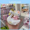 Swan Cute Riding And Unicorn Design Plush Doll Pendant For Decor Bag